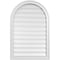 Ekena Millwork Round Top Surface Mount PVC Gable Vent: Functional, w/ 2"W x 1-1/2"P Brickmould Frame, 24"W x 36"H GVPRT24X3602SF - alternate 1